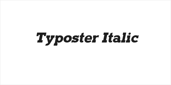 Typoster Italic Logo