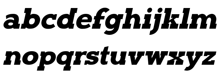 Typoster Italic Font LOWERCASE