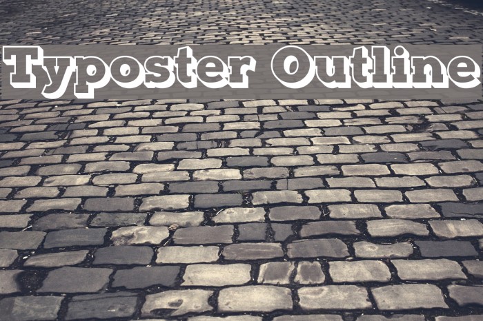 Typoster Outline Font examples