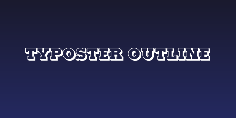 Typoster Outline Social Header