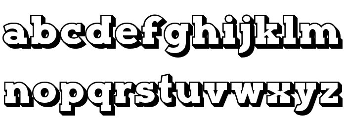 Typoster Outline Font LOWERCASE