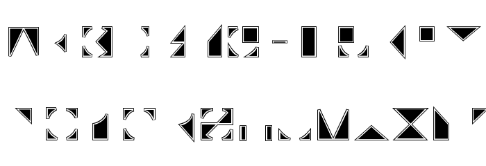Typotraces-Cinque Font LOWERCASE