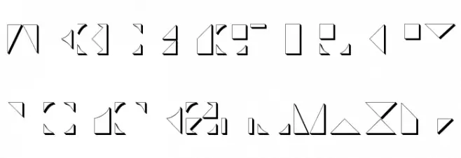 Typotraces-Four خط أحرف صغيرة