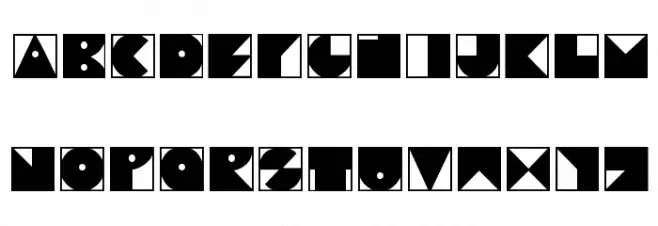 Typotraces-Three 字体 大写