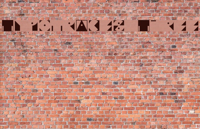 Typotraces-Three Font examples