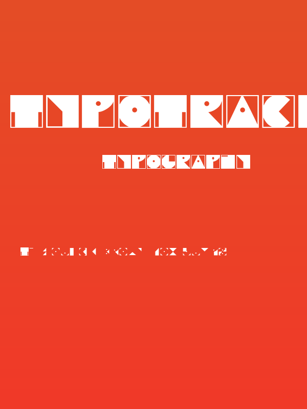 Typotraces-Three Poster