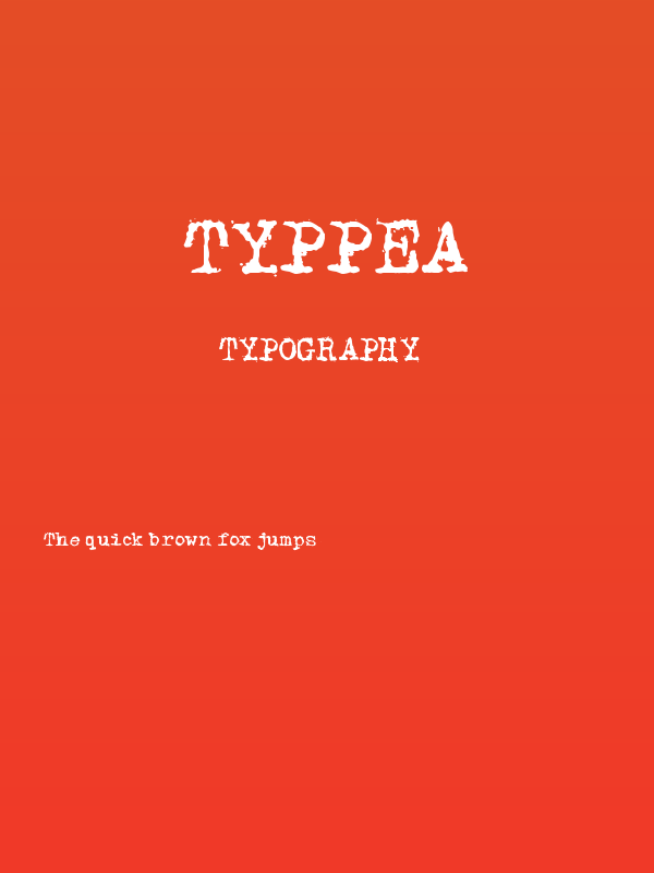 Typpea Poster