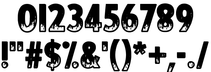 Tyrannothesaurus Font OTHER CHARS