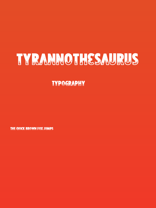 Tyrannothesaurus Poster