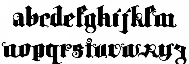 Tyrfing Demo Schriftart Kleinbuchstaben