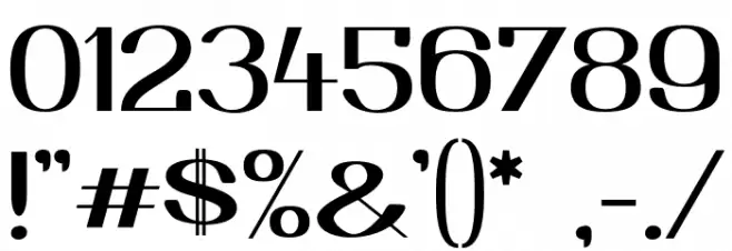 Tyskland45 Font OTHER CHARS