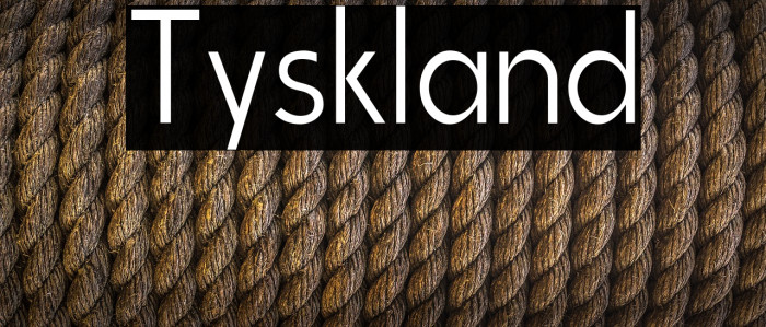 Tyskland Font examples