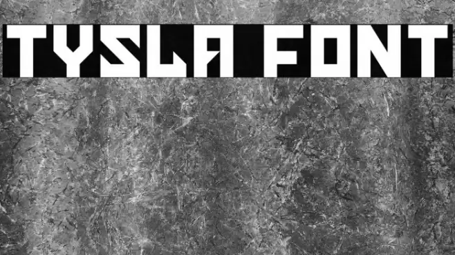 Tysla Font examples