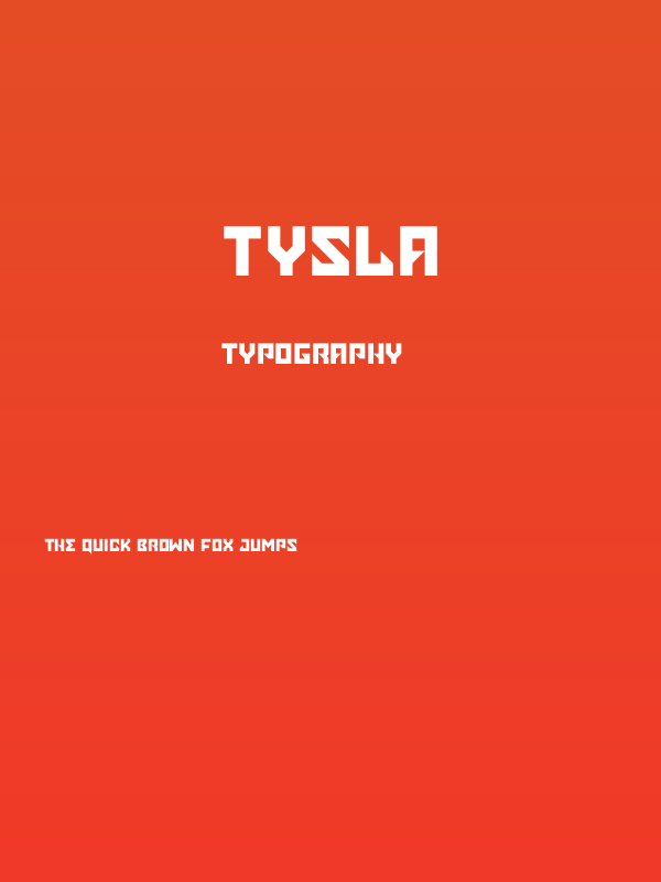 Tysla Poster
