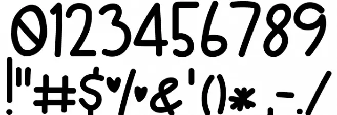 Tyta Bold Font OTHER CHARS