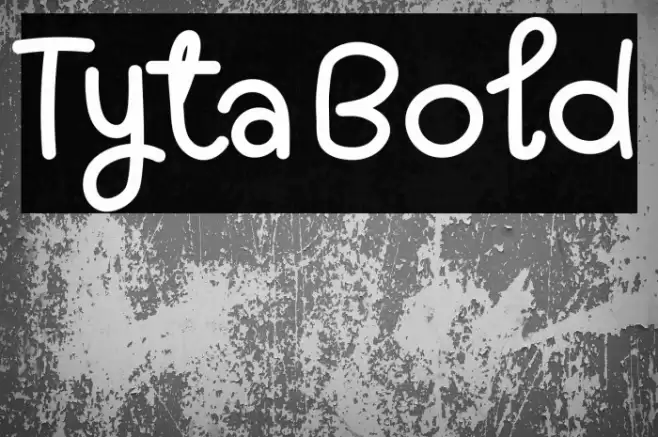 Tyta Bold Font examples