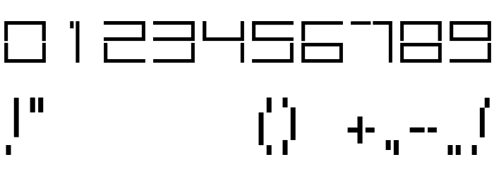 typecube regular Font OTHER CHARS