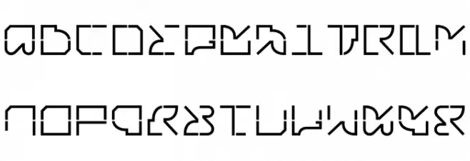 typecube regular Font UPPERCASE