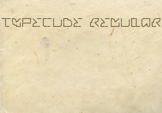 typecube regular Example 3
