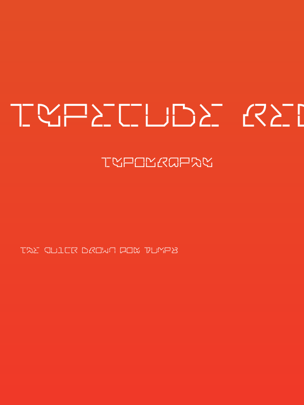 typecube regular Poster