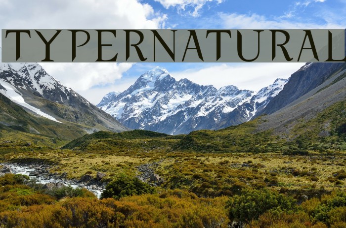typernatural Font examples