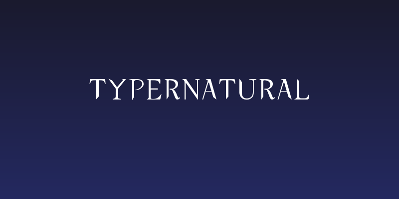 typernatural Social Header