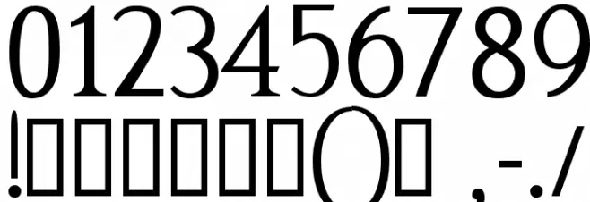 typo3 Normal フォント その他の文字