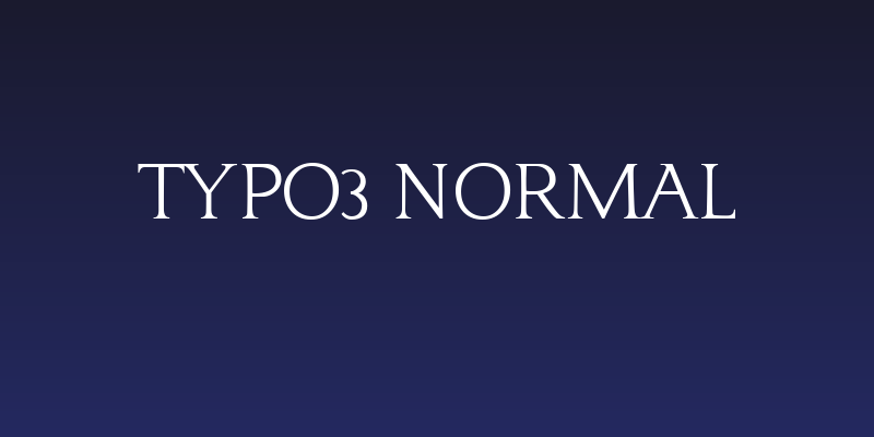 typo3 Normal Social Header