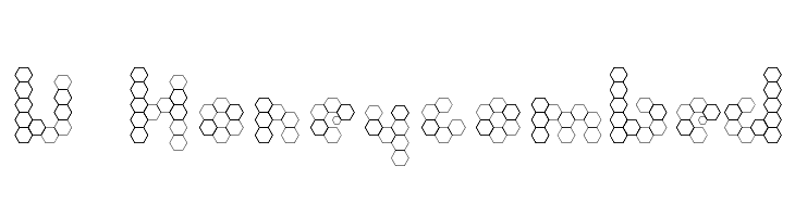 U Honeycombed Font