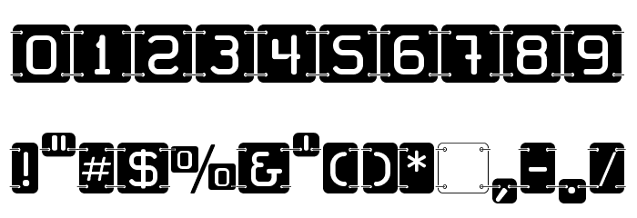 U2 Metalona* Font OTHER CHARS