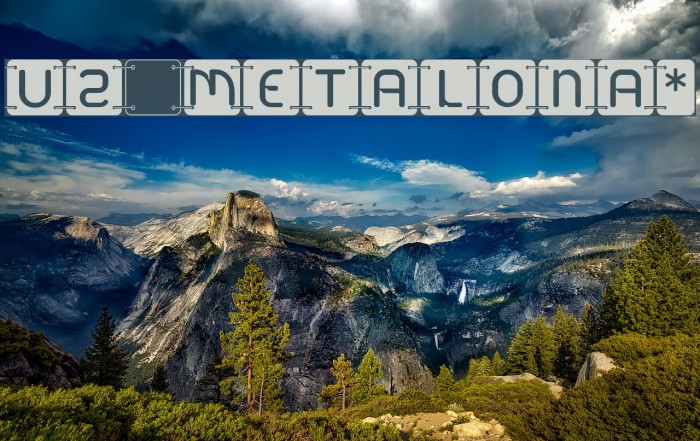 U2 Metalona* Font examples