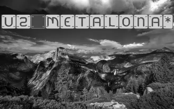 U2 Metalona* फ़ॉन्ट examples
