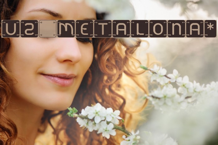 U2 Metalona* Font examples