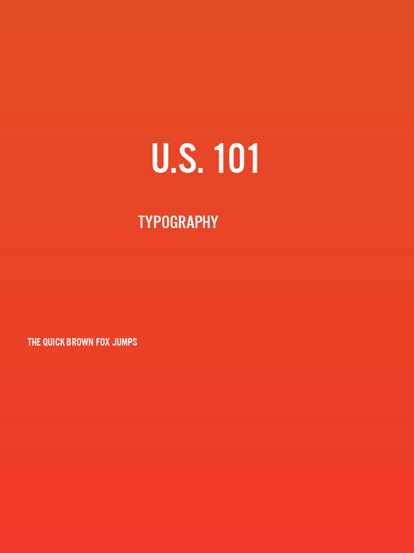 U.S. 101 Poster