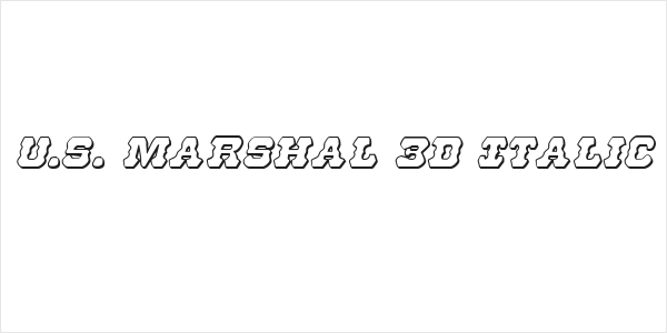 U.S. Marshal 3D Italic Logo