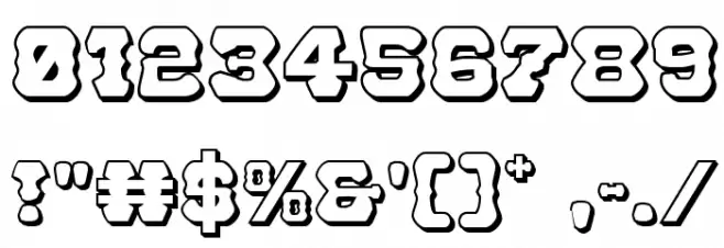 U.S. Marshal 3D Regular Font Alte caractere