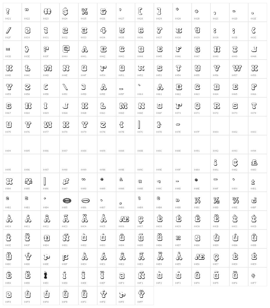 U.S. Marshal 3D Regular Character Map