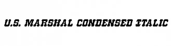 U.S. Marshal Condensed Italic  नि: शुल्क फ़ॉन्ट्स डाउनलोड