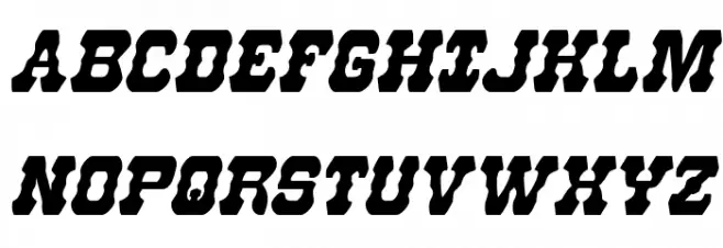 U.S. Marshal Condensed Italic 字体 大写