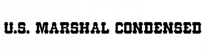U.S. Marshal Condensed  नि: शुल्क फ़ॉन्ट्स डाउनलोड