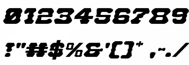 U.S. Marshal Expanded Italic Schriftart Anderer Schreiben