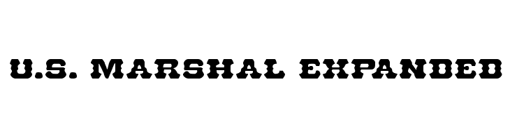 U.S. Marshal Expanded Шрифта