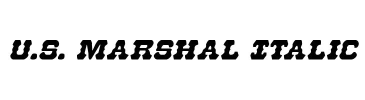 U.S. Marshal Italic Шрифта