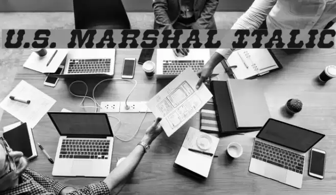 U.S. Marshal Italic Font examples