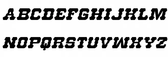 U.S. Marshal Italic Font Litere mici