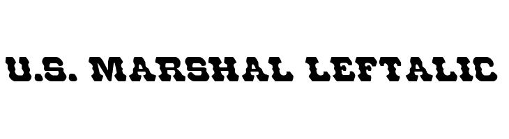 U.S. Marshal Leftalic Шрифта