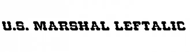 U.S. Marshal Leftalic  フリーフォントのダウンロード