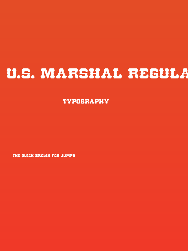 U.S. Marshal Regular Poster