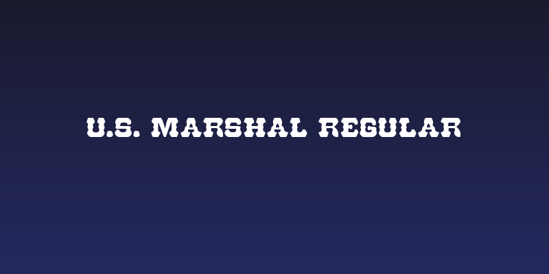 U.S. Marshal Regular Social Header