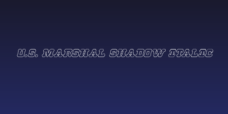 U.S. Marshal Shadow Italic Social Header